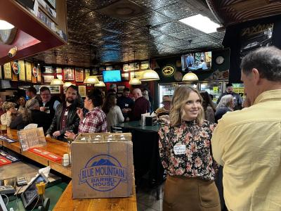 Campbell Connects crowd into Two Sister taproom in Altavista Virginia 