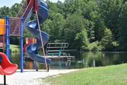 Playground and swimming area