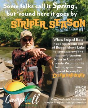 Ad placed in Spring Blue Ridge OUtdoors Magazine