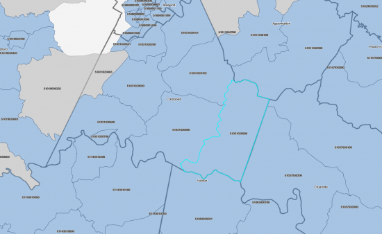 Brookneal Opportunity Zone Map Location