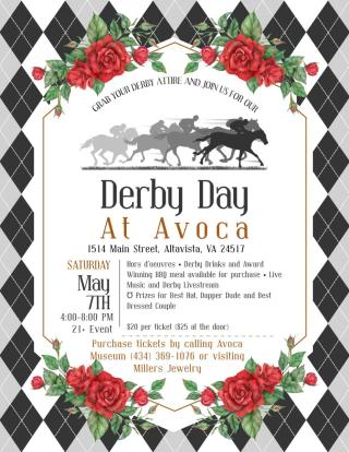 Flyer with details on the Derby Day Event