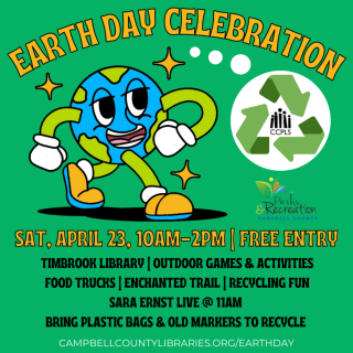 Earth Day Celebration poster with info
