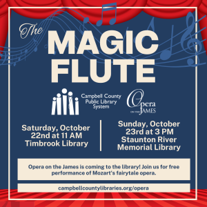 Magic Flute presented by Opera on the James (flyer)