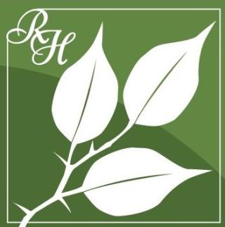 Red Hill's white leaf logo with green background