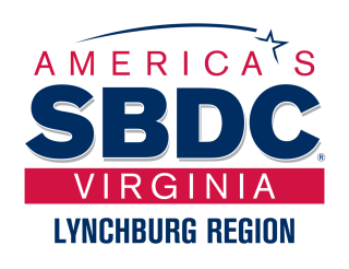 Logo reads America's SBDC Virginia Lynchburg Region with shooting star across the top