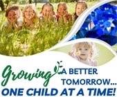 Growing a Better Tomorrow....One Child at a Time with photos of children.
