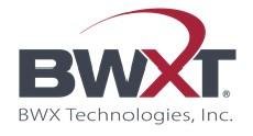 Logo reads BWX Technologies Inc.