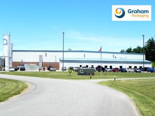 Graham Packaging building with company logo in top right corner.