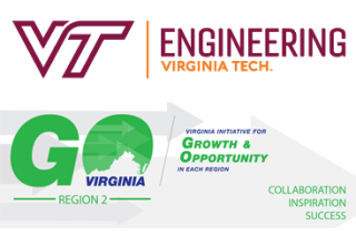 VT logo and GO Virginia Region 2 logo