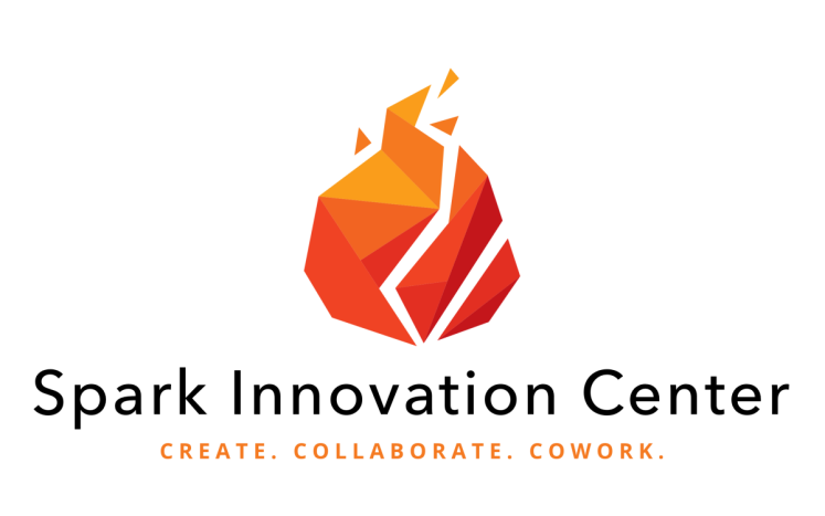 Flame logo with name "Spark Innovation Center" below